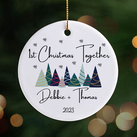 first christmas together personalized ornament|More.